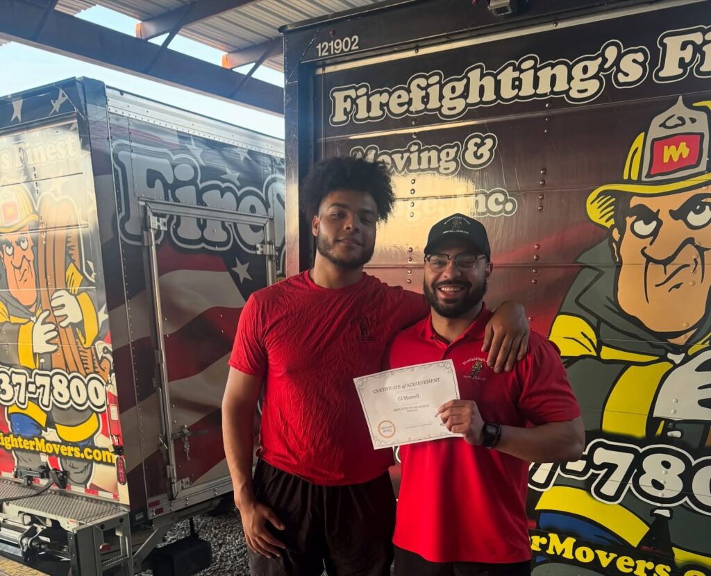 Firefighting's Finest Moving & Storage Garland TX - Employee of the Month