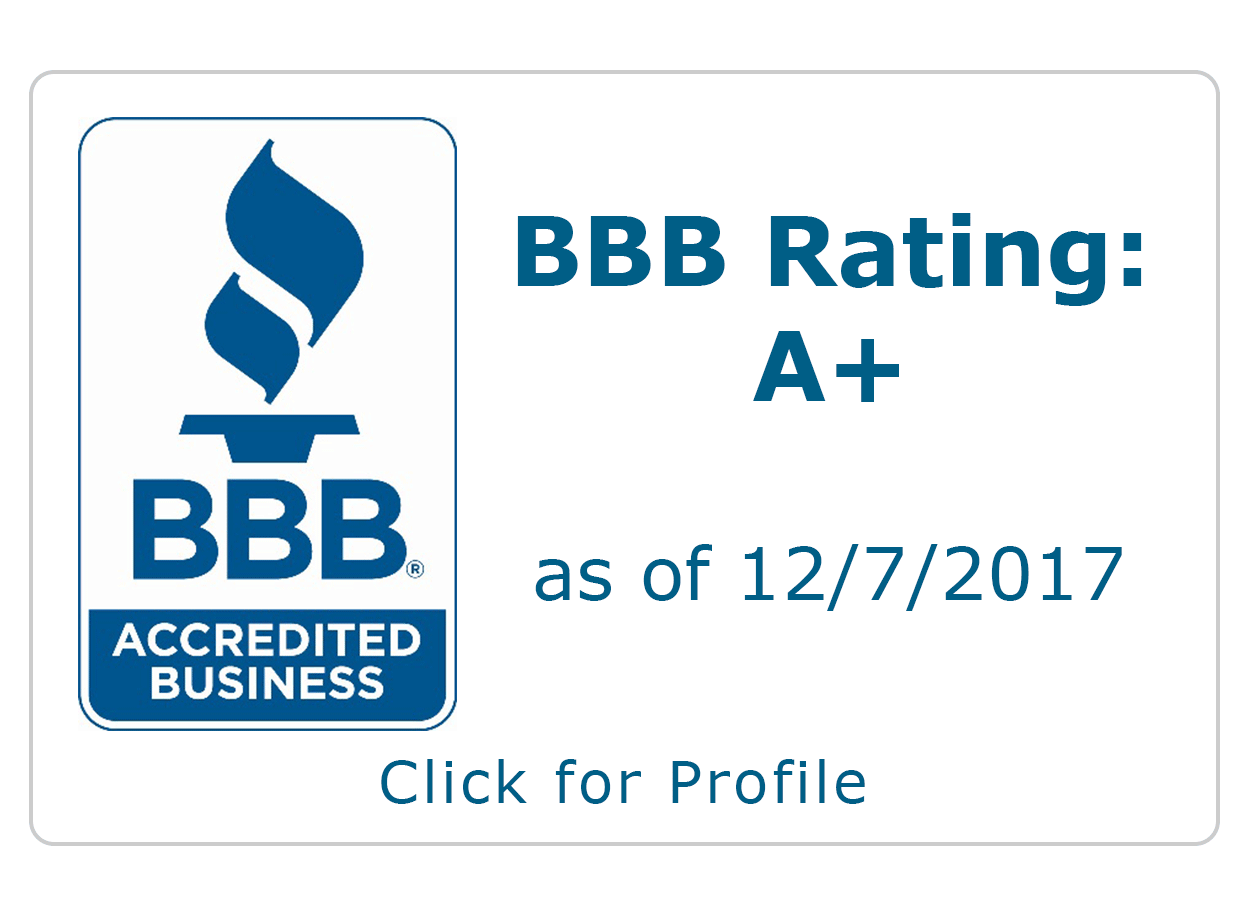 Link to BBB Accredited Business A+ Rating logo