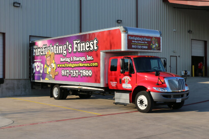 Firefighting's Finest Moving & Storage moving truck in Spring, Texas
