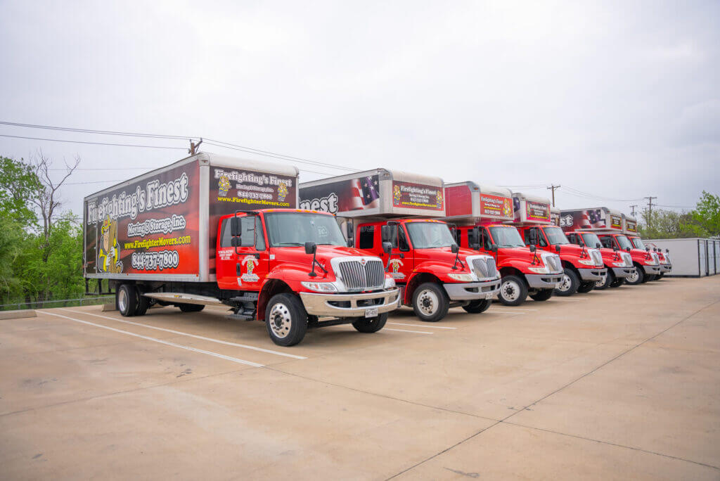 Firefighting's Finest Moving & Storage trucks in Tomball, Texas
