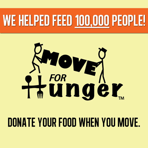 A Poster of Move For Hunger Highlighting Community Involvement for People in Texas
