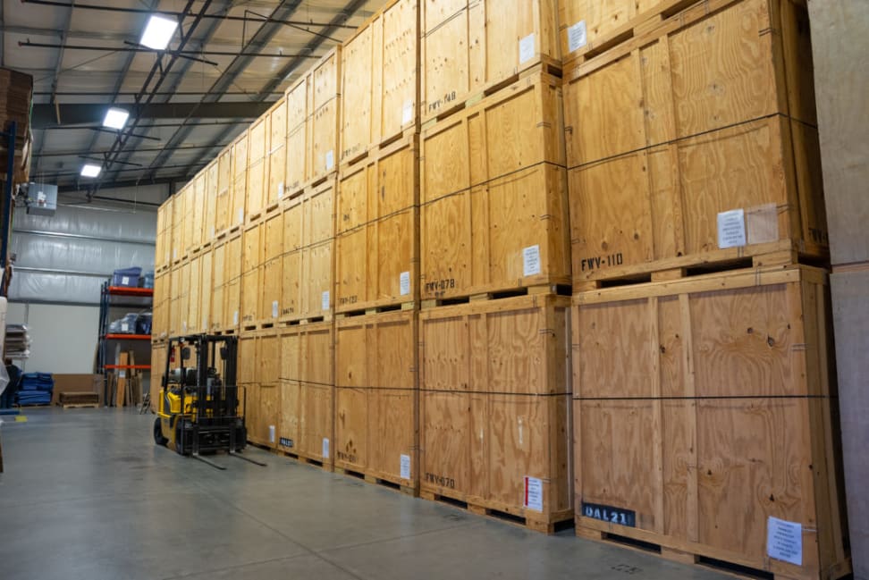 Firefighting’s Finest Moving & Storage climate-controlled storage warehouse