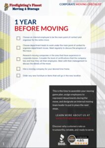 printable guide for corporate moving checklist page 1