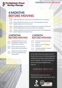 Corporate Moving Checklist 