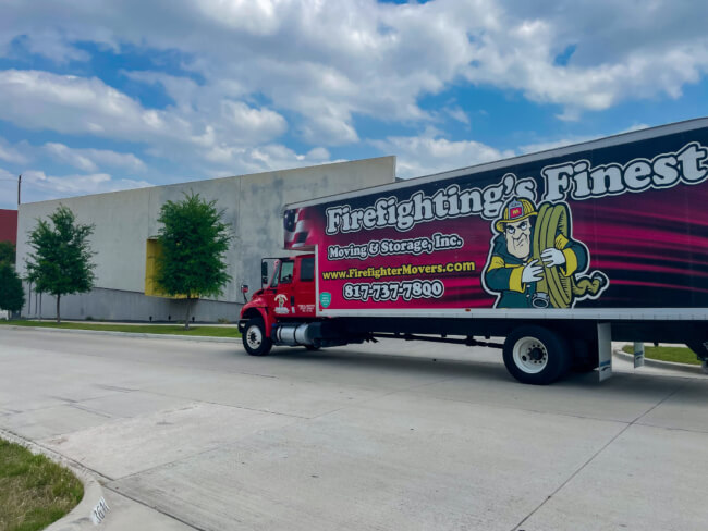 Firefighting's Finest Moving and Storage Trucks for long-distance moving services in Texas