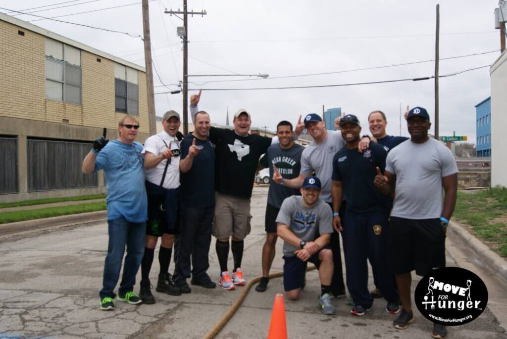 Firefighting's Finest Moving & Storage employees volunteering for Move for Hunger