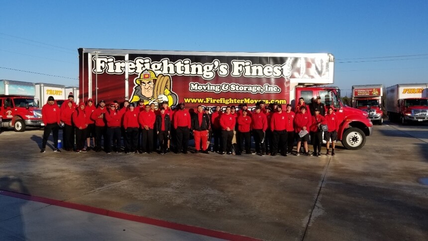 Firefighting's Finest Moving and Storage moving team in Texas